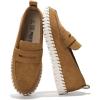 imageProject Cloud Genuine Leather Shoes Women  Memory Foam Womens Shoes ampamp Loafers for Women Non Slip Leather Shoes for Women Flexible Sole Loafers for Women 2025  Women Footwear FilideTan