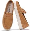 imageProject Cloud Genuine Leather Womens Loafers  Non Slip Work Shoes Women Footwear with Memory Foam Insole  Lightweight ampamp Flexible All Season Shoes Filide1Whiskey
