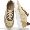 imageProject Cloud Shoes for Women with Leather Insole  Platform Sneakers for Women ampamp Womens Loafers with Memory Foam Flexible Womens Shoes Machine Wash ampamp Sockless Wear  Women Footwear AzaleaTan