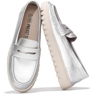 imageProject Cloud Genuine Leather Womens Loafers  Non Slip Work Shoes Women Footwear with Memory Foam Insole  Lightweight ampamp Flexible All Season Shoes Filide1Silver