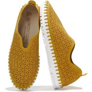 imageProject Cloud Lightweight Shoes for Woman  Slip on Sneakers for Women wFlexible Outsole Loafers for Women wMemory Foam Insole Machine Wash Women Footwear  Sockless Wear Flats RoseYellow