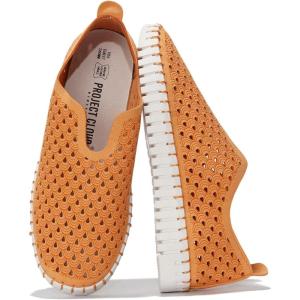 imageProject Cloud Loafers Shoes for Women Memory Foam Womens Shoes ampamp Slipon Shoes Women Footwear Lightweight Womens Flats  NonSlip Women Sneakers  Washable Flats LilyOrange