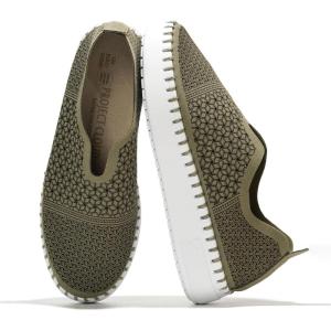 imageProject Cloud Platform Sneakers for Women  Leather Insole Shoes for Women wMemory Foam Loafers for Women  Casual Women Footwear wFlexible Outsole Womens Slip on Sneakers AsterOlive