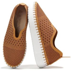imageProject Cloud Platform Sneakers for Women  Leather Insole Shoes for Women wMemory Foam Loafers for Women  Casual Women Footwear wFlexible Outsole Womens Slip on Sneakers AsterChestnut