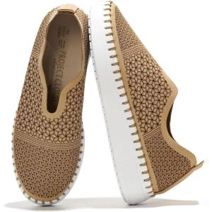 imageProject Cloud Platform Sneakers for Women  Leather Insole Shoes for Women wMemory Foam Loafers for Women  Casual Women Footwear wFlexible Outsole Womens Slip on Sneakers AsterNude