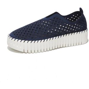imageProject Cloud Platform Sneakers for Women  Lightweight Shoes for Women  SlipOn Womens Shoes Non Slip Work Shoes Women Leather Insole Walking Shoes Women Footwear DaffodilBlue