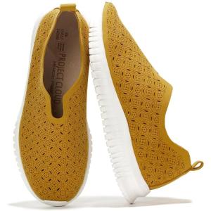 imageProject Cloud Platform Sneakers for Women Footwear  Memory Foam Comfortable Loafers for Women Shoes  Lightweight and NonSlip Shoes Slip on Sneakers OrchidYellow