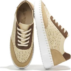 imageProject Cloud Shoes for Women with Leather Insole  Platform Sneakers for Women ampamp Womens Loafers with Memory Foam Flexible Womens Shoes Machine Wash ampamp Sockless Wear  Women Footwear AzaleaTan