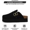 imageProject Cloud 100 Genuine Leather Clogs for Women  Wedge Womens Clogs Platform Slippers for Women  Memory Foam Womens Shoes  Mules for Women 2025  Heeled Womens Mules ampamp Clogs StephiBlack