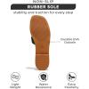 imageProject Cloud Fashion Flat Summer Sandals for Women 2025  Leather Womens Sandals Comfortable Memory Foam Slides for Women Footwear  Mules Womens Sandals  Walking Sandals Women JannelBlack
