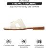 imageProject Cloud Fashion Flat Summer Sandals for Women 2025  Leather Womens Sandals Comfortable Memory Foam Slides for Women Footwear  Mules Womens Sandals  Walking Sandals Women JannelBone