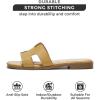 imageProject Cloud Fashion Flat Summer Sandals for Women 2025  Leather Womens Sandals Comfortable Memory Foam Slides for Women Footwear  Mules Womens Sandals  Walking Sandals Women JannelNude
