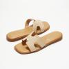 imageProject Cloud Fashion Flat Summer Sandals for Women 2025  Leather Womens Sandals Comfortable Memory Foam Slides for Women Footwear  Mules Womens Sandals  Walking Sandals Women JannelRaffia