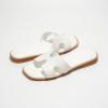 imageProject Cloud Fashion Flat Summer Sandals for Women 2025  Leather Womens Sandals Comfortable Memory Foam Slides for Women Footwear  Mules Womens Sandals  Walking Sandals Women JannelWhite