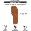 imageProject Cloud Fashion Flat Summer Sandals for Women 2025  Leather Womens Sandals Comfortable Memory Foam Slides for Women Footwear  Mules Womens Sandals  Walking Sandals Women JannelRed