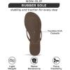 imageProject Cloud Flip flops for Women  Memory Foam Flats Slippers for Women 2025  Vegan Leather Women Slippers ampamp Womens Sandals Beach Essentials Slides for Women Footwear FoundationsBrown Patent