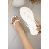 imageProject Cloud Flip flops for Women  Memory Foam Flats Slippers for Women 2025  Vegan Leather Women Slippers ampamp Womens Sandals Beach Essentials Slides for Women Footwear FoundationsWhite