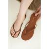 imageProject Cloud Flip flops for Women  Memory Foam Flats Slippers for Women 2025  Vegan Leather Women Slippers ampamp Womens Sandals Beach Essentials Slides for Women Footwear FoundationsChocolate