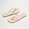 imageProject Cloud Flip flops for Women  Memory Foam Flats Slippers for Women 2025  Vegan Leather Women Slippers ampamp Womens Sandals Beach Essentials Slides for Women Footwear FoundationsBone
