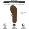 imageProject Cloud Flip flops for Women  Memory Foam Flats Slippers for Women 2025  Vegan Leather Women Slippers ampamp Womens Sandals Beach Essentials Slides for Women Footwear FoundationsCognac