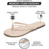 imageProject Cloud Flip flops for Women  Memory Foam Flats Slippers for Women 2025  Vegan Leather Women Slippers ampamp Womens Sandals Beach Essentials Slides for Women Footwear FoundationsNude Patent