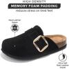 imageProject Cloud Genuine Leather Clogs for Women Shoes  Memory Foam Insole Womens Clogs  NonSlip Womens Clogs and Mules  Cork Footbed Arch Support Fall Shoes for Women 2025 ManchesterBlack