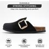 imageProject Cloud Genuine Leather Clogs for Women Shoes  Memory Foam Insole Womens Clogs  NonSlip Womens Clogs and Mules  Cork Footbed Arch Support Fall Shoes for Women 2025 ManchesterBlack