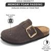 imageProject Cloud Genuine Leather Clogs for Women Shoes  Memory Foam Insole Womens Clogs  NonSlip Womens Clogs and Mules  Cork Footbed Arch Support Fall Shoes for Women 2025 ManchesterTan
