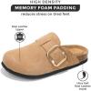 imageProject Cloud Genuine Leather Clogs for Women Shoes  Memory Foam Insole Womens Clogs  NonSlip Womens Clogs and Mules  Cork Footbed Arch Support Fall Shoes for Women 2025 ManchesterBeige