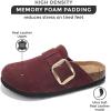 imageProject Cloud Genuine Leather Clogs for Women Shoes  Memory Foam Insole Womens Clogs  NonSlip Womens Clogs and Mules  Cork Footbed Arch Support Fall Shoes for Women 2025 ManchesterBurgundy
