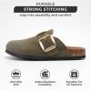 imageProject Cloud Genuine Leather Clogs for Women Shoes  Memory Foam Insole Womens Clogs  NonSlip Womens Clogs and Mules  Cork Footbed Arch Support Fall Shoes for Women 2025 ManchesterOlive