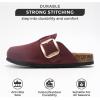 imageProject Cloud Genuine Leather Clogs for Women Shoes  Memory Foam Insole Womens Clogs  NonSlip Womens Clogs and Mules  Cork Footbed Arch Support Fall Shoes for Women 2025 ManchesterBurgundy