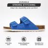 imageProject Cloud Genuine Leather Flat Sandals Beach Essentials Womens Sandals Memory Foam Vacation Essentials Slides for Women Footwear VenitaOcean