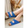 imageProject Cloud Genuine Leather Flat Sandals Beach Essentials Womens Sandals Memory Foam Vacation Essentials Slides for Women Footwear VenitaOcean