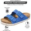imageProject Cloud Genuine Leather Flat Sandals Beach Essentials Womens Sandals Memory Foam Vacation Essentials Slides for Women Footwear VenitaOcean