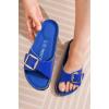 imageProject Cloud Genuine Leather Sandals Women Dressy Summer Beach Essentials  Flip Flops ampamp Slides with Memory Foam Insole Womens Sandals Comfortable FootwearCobalt