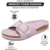 imageProject Cloud Genuine Leather Sandals Women Dressy Summer Beach Essentials  Flip Flops ampamp Slides with Memory Foam Insole Womens Sandals Comfortable FootwearLilac
