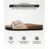 imageProject Cloud Genuine Leather Sandals Women Dressy Summer Beach Essentials  Flip Flops ampamp Slides with Memory Foam Insole Womens Sandals Comfortable FootwearNude