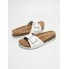 imageProject Cloud Genuine Leather Sandals Women Dressy Summer Beach Essentials  Flip Flops ampamp Slides with Memory Foam Insole Womens Sandals Comfortable FootwearOffwhite