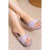 imageProject Cloud Genuine Leather Sandals Women Dressy Summer Beach Essentials  Flip Flops ampamp Slides with Memory Foam Insole Womens Sandals Comfortable FootwearLilac