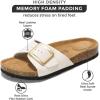 imageProject Cloud Genuine Leather Sandals Women Dressy Summer Beach Essentials  Flip Flops ampamp Slides with Memory Foam Insole Womens Sandals Comfortable FootwearIvory