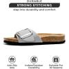 imageProject Cloud Genuine Leather Sandals Women Dressy Summer Beach Essentials  Flip Flops ampamp Slides with Memory Foam Insole Womens Sandals Comfortable FootwearGreybigger Buckle