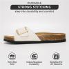 imageProject Cloud Genuine Leather Sandals Women Dressy Summer Beach Essentials  Flip Flops ampamp Slides with Memory Foam Insole Womens Sandals Comfortable FootwearIvory