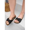 imageProject Cloud Genuine Leather Sandals Women Dressy Summer Beach Essentials  Flip Flops ampamp Slides with Memory Foam Insole Womens Sandals Comfortable FootwearBlack