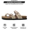imageProject Cloud Genuine Leather Womens Sandals  Comfortable Cork Footbed Slides with Memory Foam Beach Essential Summer Sandals For Women 2025 LianBeige