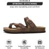 imageProject Cloud Genuine Leather Womens Sandals  Comfortable Cork Footbed Slides with Memory Foam Beach Essential Summer Sandals For Women 2025 LianTan