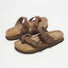 imageProject Cloud Genuine Leather Womens Sandals  Comfortable Cork Footbed Slides with Memory Foam Beach Essential Summer Sandals For Women 2025 LianTan