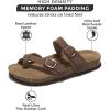 imageProject Cloud Genuine Leather Womens Sandals  Comfortable Cork Footbed Slides with Memory Foam Beach Essential Summer Sandals For Women 2025 LianTan