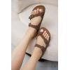 imageProject Cloud Genuine Leather Womens Sandals  Comfortable Cork Footbed Slides with Memory Foam Beach Essential Summer Sandals For Women 2025 LianTan