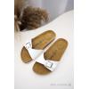 imageProject Cloud Genuine Leather Womens Sandals  Memory Foam Beach Essentials Slippers for Women ampamp Slide for Women Footwear  flip flops for women Sandals for Women 2025 BahamaWhite